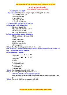 Chuyên đề Dãy cách đều Toán lớp 4 nâng cao