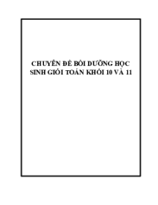 Tài liệu ôn thi Viên chức THPT Toán