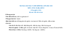 11 Đề thi Giữa kì 1 Công nghệ 11 (có lời giải)