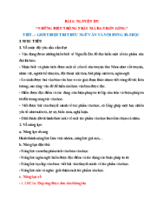Giáo án Học kì 2 Ngữ văn 11 Kết nối tri thức (năng lực số)