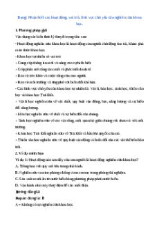 Các dạng bài tập Vật lí 6 (có lời giải)