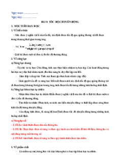 Giáo án Vật lí 7 Kết nối tri thức (năng lực số)