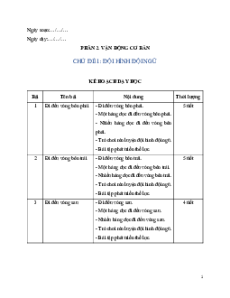 Giáo án GDTC lớp 4 Kết nối tri thức (năng lực số)
