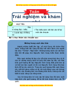 Bài tập cuối tuần Tiếng việt 4 Tuần 6 Kết nối tri thức (có lời giải)