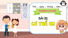 Giáo án Powerpoint Bài 20 Tự nhiên xã hội lớp 1 Kết nối tri thức: Cơ thể em