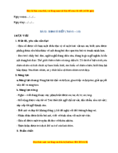 Giáo án Bạn có biết Tiếng việt 2 Chân trời sáng tạo