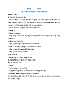 Giáo án Phân tích một tác phẩm thơ Ngữ Văn 9 Cánh diều
