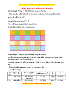 Giải sgk Toán 6 Bài 14: Hoạt động thực hành và trải nghiệm (Chân trời sáng tạo)