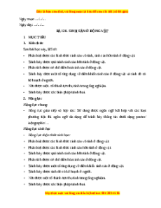 Giáo án Sinh sản ở động vật Sinh học 11 Chân trời sáng tạo