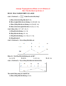 Trắc nghiệm Toán 12 Đúng-Sai, Trả lời ngắn Kết nối tri thức (form 2025)