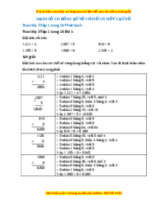 Giải Sgk Toán lớp 3 Bài 10: Nhân số có bốn chữ số với số có một chữ số (Chân trời sáng tạo)