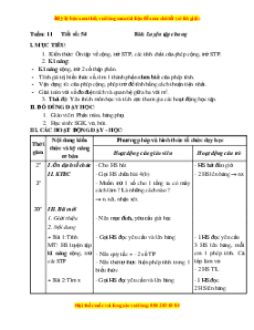 Giáo án Bài 54 Toán lớp 5: Luyện tập chung (Trang 55)