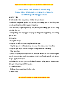 Giáo án Phương trình lượng giác cơ bản Toán 11 Kết nối tri thức