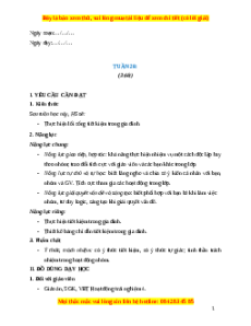 Giáo án Tuần 28 HĐTN lớp 4 Cánh diều