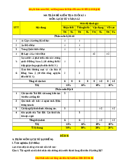 Đề thi cuối kì 1 Lịch sử & Địa lý 6 Cánh diều - Đề 2