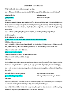 Bài tập ôn tập + Đề kiểm tra Vật Lí 10 Chân trời sáng tạo Chương 4