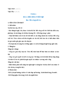 Giáo án Bài 4: Bến sông tuổi thơ Tiếng Việt lớp 5 Kết nối tri thức