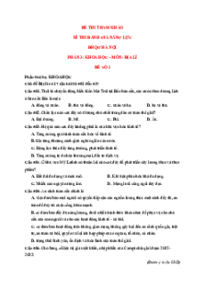 15+ Đề thi ĐGNL ĐHQG Hà Nội HSA môn Địa Lí (có lời giải)