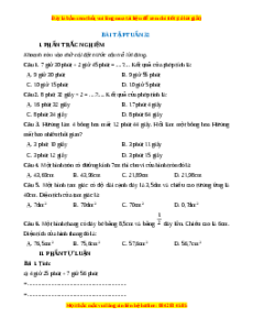 Bài tập cuối tuần Toán 5 Tuần 32 (có lời giải)