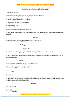 Chuyên đề So sánh số lớn gấp mấy lần số bé Toán lớp 3 nâng cao Cánh diều