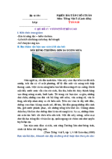 Bài tập cuối tuần Tiếng Việt lớp 5 Cánh diều Tuần 30