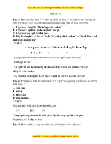 Đề thi khảo sát chất lượng đầu năm Tiếng việt lớp 5 - Đề 5
