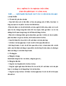 Giáo án Tri thức ngữ văn trang 29 Ngữ Văn 12 Chân trời sáng tạo