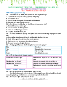 Bài tập hàng ngày Tiếng việt lớp 4 Chân trời sáng tạo