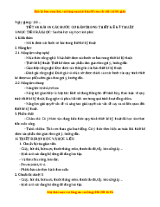 Giáo án Bài 19 Công nghệ 8 Kết nối tri thức: Các bước cơ bản trong thiết kế kĩ thuật