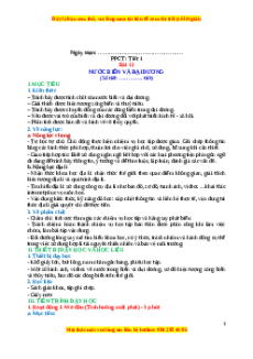 Giáo án Bài 11 Địa lí 10 Cánh diều: Nước biển và đại dương
