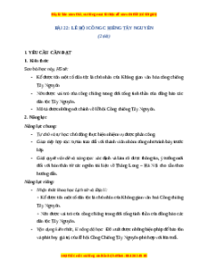 Giáo án Bài 22 Lịch sử & Địa lí lớp 4 Chân trời sáng tạo: Lễ hội cồng chiêng Tây Nguyên
