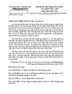 Đề minh họa thi vào lớp 10 Ngữ văn 2025 - Phòng GD&ĐT Thái Nguyên (1)