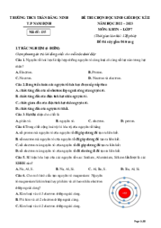 Bộ 8 đề thi hsg KHTN 7 có lời giải