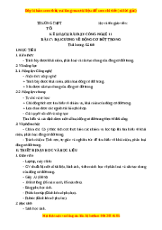 Giáo án Bài 17 Công nghệ cơ khí 11 Kết nối tri thức: Đại cương về động cơ đốt trong