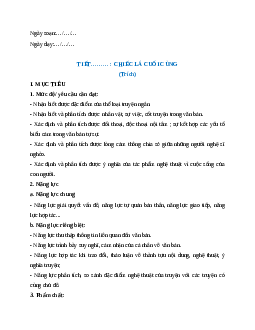 Giáo án Thực hành đọc hiểu: Chiếc lá cuối cùng Ngữ Văn 9 Cánh diều