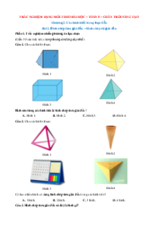 Trắc nghiệm Toán 8 Chân trời sáng tạo Chương 2 (có đúng sai, trả lời ngắn)