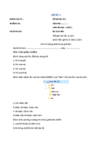 Đề thi cuối kì 2 Tin học lớp 3 Cánh diều (Đề 3)