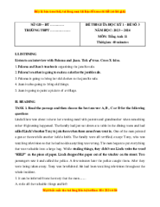 Đề thi giữa kì 1 Tiếng Anh 11 Global success (Đề 3 kèm file nghe)