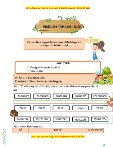 Bài tập cuối tuần Toán 4 Tuần 8 Kết nối tri thức (có lời giải)