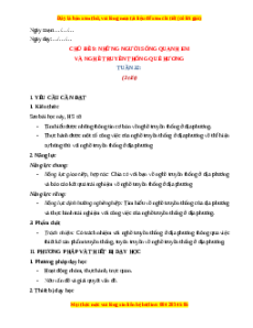 Giáo án Tuần 32 HĐTN lớp 4 Chân trời sáng tạo