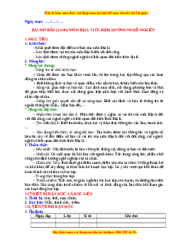 Giáo án Bài mở đầu Địa lí 10 Chân trời sáng tạo (2024): Môn Địa lí với định hướng nghề nghiệp