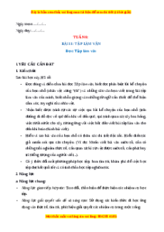 Giáo án Tuần 6 Tiếng Việt lớp 4 Kết nối tri thức