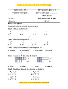 Đề thi giữa kì 2 Toán lớp 4 Kết nối tri thức (Đề 9)