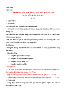 Giáo án Bài 16 Hóa học 6 Kết nối tri thức (năng lực số)