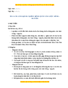 Giáo án Bài 14 Lịch sử 7 Kết nối tri thức (Phiên bản 2): Ba lần kháng chiến chống quân xâm lược Mông - Nguyên