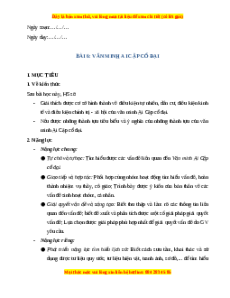 Giáo án Bài 6 Lịch sử 10 Chân trời sáng tạo (2024): Văn minh Ai Cập