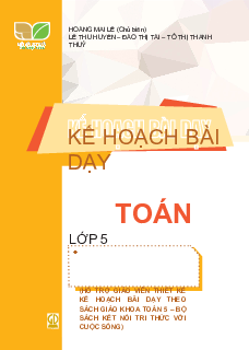 (Ôn thi Viên chức Tiểu học) Giáo án lớp 5 Kết nối tri thức