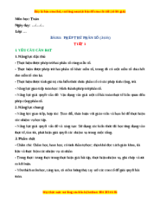 Giáo án Phép trừ phân số Toán lớp 4 Kết nối tri thức
