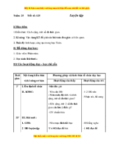 Giáo án Bài 125 Toán lớp 5: Luyện tập (Trang 134)