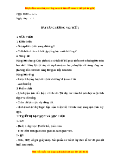 Giáo án Bài tập cuối chương 5 Toán 6 Cánh diều